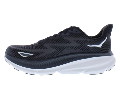 HOKA ONE ONE Clifton 9 Womens Shoes Size 10, Color: Black/White - alternate view 4