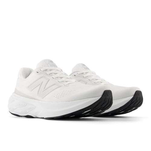 New Balance Women's Fresh Foam X 880 V15 Running Shoe, White/Sea Salt/Black, 8.5 M