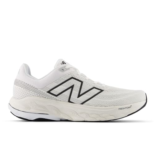 New Balance Men's Fresh Foam X 860 V14 Running Shoe, White/Black/Sea Salt, 9 XW - alternate view 3