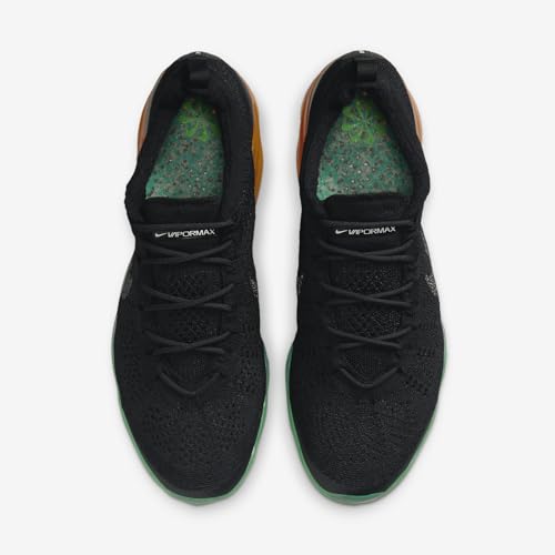 Nike Air Vapormax 2023 Flyknit Men's Shoes (DV1678-014, Black/Green Strike/Light Curry/Black) Size 10