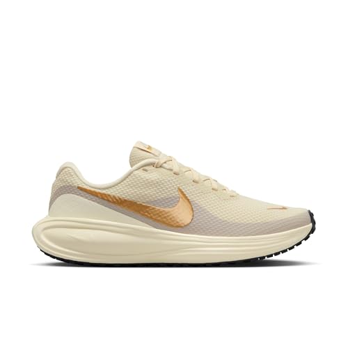 Nike Revolution 8 Women's Road Running Shoes (Light Khaki/Coconut Milk/Off Noir/Metallic Gold) Size 6.5
