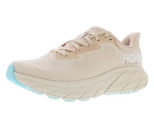 HOKA Arahi 7 Womens Shoes Size 7, Color: Vanilla/Cream