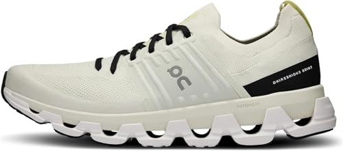 On Men's Cloudswift 3 Running Shoes, Ivory/Black, 12 US