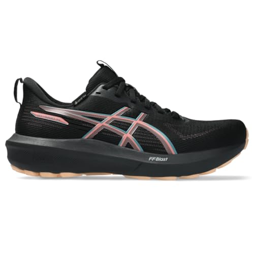 ASICS Women's GT-1000 14 Running Shoes, 8, Black/Misty Pine