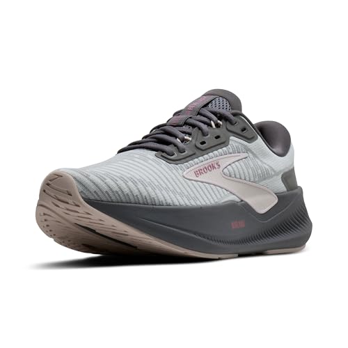 Brooks Women’s Revel Max Neutral Running & Walking Shoe - Harbor Mist/Grey/Metallic - 8 Medium