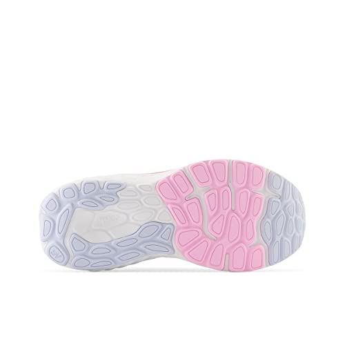 New Balance Kid's Fresh Foam X 860 V13 Running Shoe, Moon Dust/Neon Pink, 6.5 Medium US