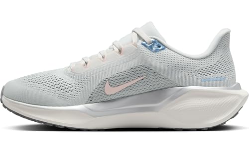 Nike Women's Pegasus 41 Photon Dust/Metallic Pewter/Sail/Echo Pink 8 Medium