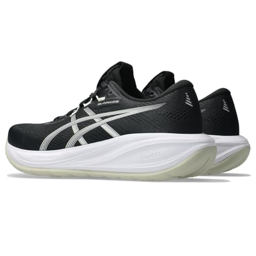 ASICS Women's Gel-Cumulus 28 Trainers, Black White, 9 US