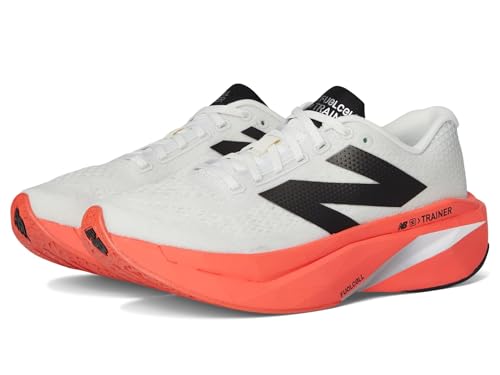 New Balance Men's FuelCell SuperComp Trainer V3 Running Shoe, Urgent Red/Sea Salt/Black, 11 M