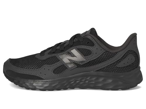 New Balance Kid's Fresh Foam Arishi Lux V1 Lace-Up Running Shoe, Black/Black Cement, 5.5 M Big Kid