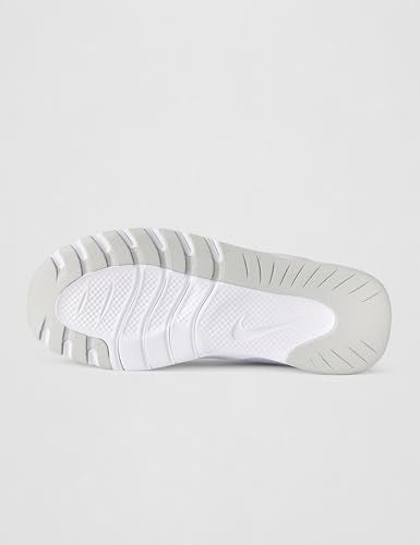 Nike Women's Flex Train Training/Workout Shoes, White/Metallic Silver-Photon Dust, 8
