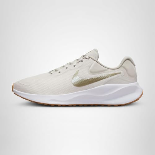 Nike Revolution 7 Women's Road Running Shoes (FB2208-010, Phantom/Light Bone/White/Neutral Olive) Size 9