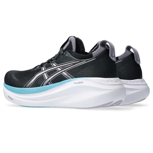 ASICS Women's Gel-Nimbus 27 Running Shoe, 5, Black/Dusk Violet