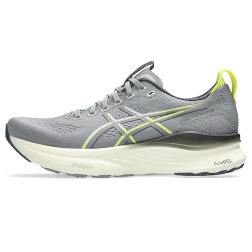 ASICS Men's Gel.Kayano 32 Running Shoes, 10, Gravel/Citron