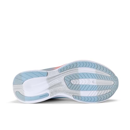 Saucony Unisex Kids Ride KDZ (Little Kid/Big Kid) Teal/Periwinkle 2 Medium Little Kid