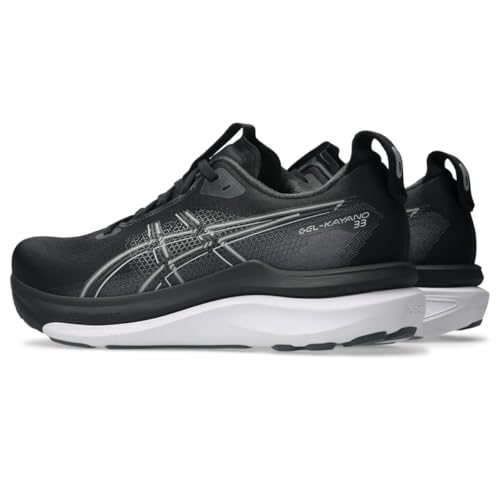 ASICS Men's Gel-Kayano 33 Running Shoes, 10.5, Black/White