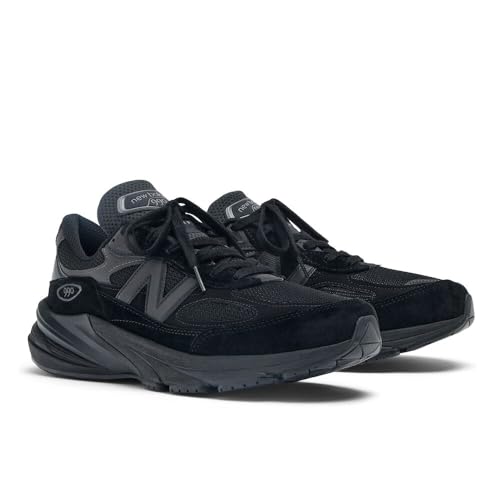 New Balance Unisex Made in USA 990 V6 Sneaker,Black/Black,Men 10 / Women 11.5