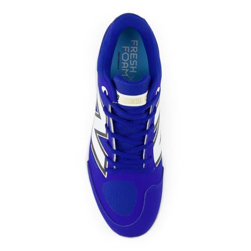 New Balance Men's Fresh Foam X 3000 V7 Baseball Shoe, Team Royal/White, 12.5 M