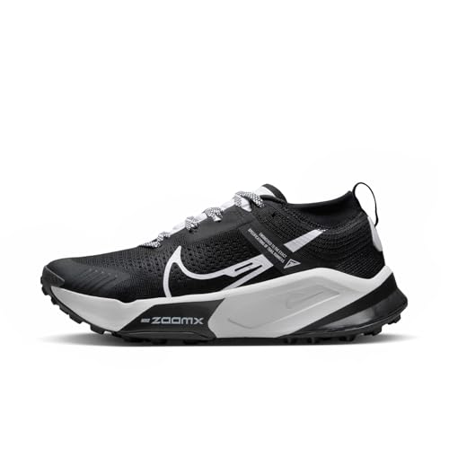 Nike Women's W Zoomx Zegama Trail Low, Black White, 6 US