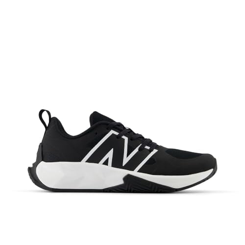 New Balance Kid's FuelCell Play V1 Lace-Up Running Shoe, Black/White, 5.5 M Big Kid
