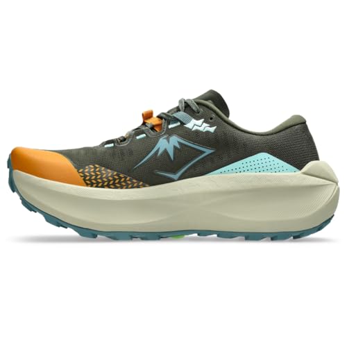 ASICS Men's Trabuco MAX 5 Running Shoes, 12, Vintage Khaki/Foggy Teal