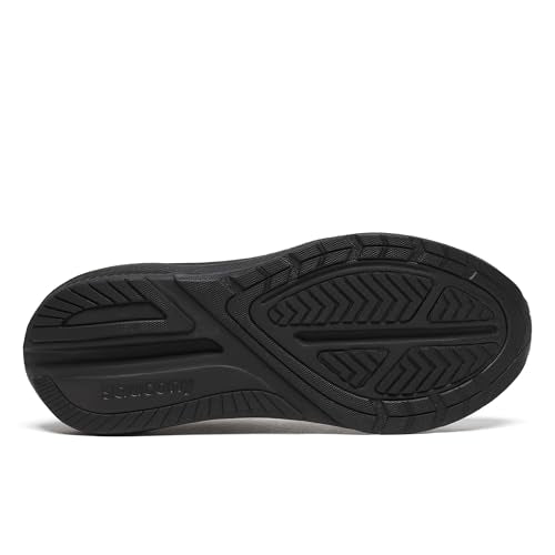 Saucony Men's Echelon 10 Sneaker, Triple Black, 12