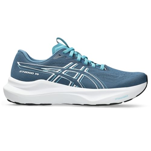ASICS Women's GT-2000 14 Running Shoes, 7, Winter SEA/White