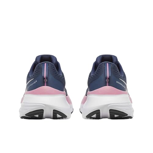 Saucony Women's Guide 18 Sneaker, Navy/Orchid, 8
