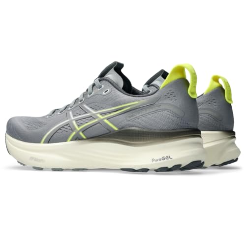 ASICS Men's Gel.Kayano 32 Running Shoes, 10, Gravel/Citron