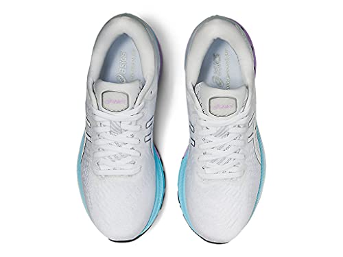 ASICS Women's Gel-Kayano 27 Running Shoe, White/Pure Silver - 7.5