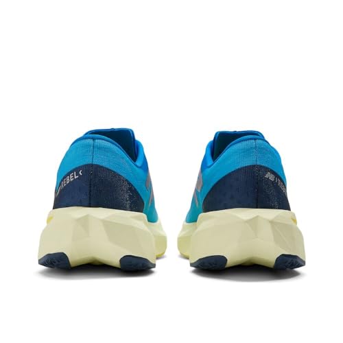 New Balance Women's FuelCell Rebel V4 Running Shoe, Spice Blue/Limelight/Blue Oasis, 5.5 M