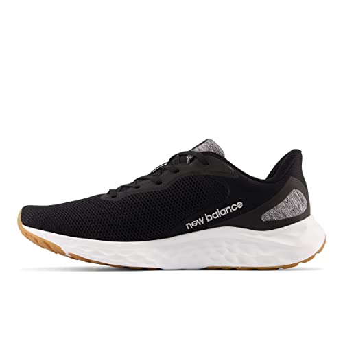 New Balance Men's Fresh Foam Arishi V4 Running Shoe, Black/Silver Metallic/Gum 2, 9