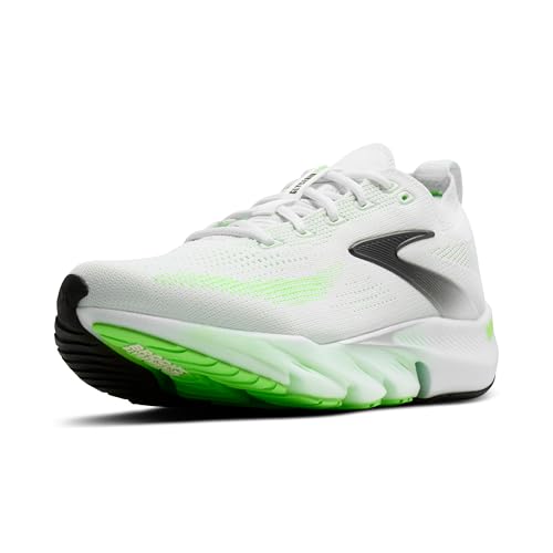 Brooks Men’s Glycerin Flex Neutral Running & Walking Shoe - White/Green Gecko/Phantom - 15 Medium - product image