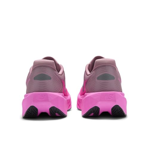 New Balance Men's FuelCell Rebel V5 Running Shoe, Pink Heat/Rosewood, 11