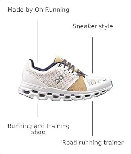 ON Cloudstratus White/Almond 7.5