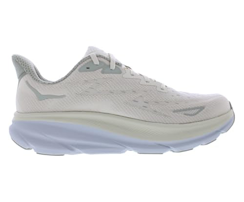 HOKA Clifton 9 Mens Shoes Size 12, Color: Oat Milk/Barley