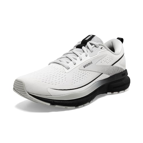 Brooks Women’s Trace 3 Neutral Running Shoe - White/Oyster/Black - 10 Wide