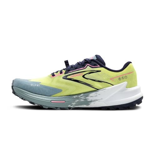 Brooks Women's Catamount 3 Trail Running Shoe - Sunny Lime/Peacoat/Citadel - 7 Medium