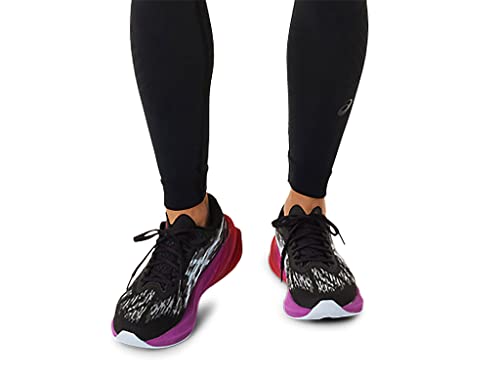 ASICS Women's NOVABLAST 3 Running Shoes, 7, Black/Soft Sky
