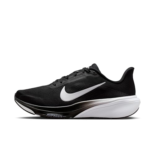 Nike Women's Air Zoom Pegasus 42 Sneaker, Black/White/Iron Grey, 9 Wide