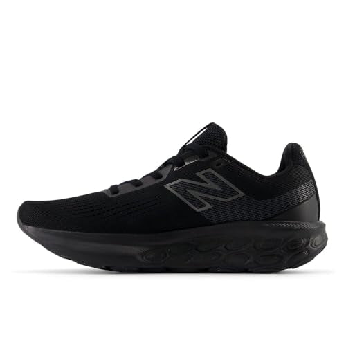 New Balance Women's Fresh Foam 520 V9 Running Shoe, Black/Black/Black Metallic, 10 M
