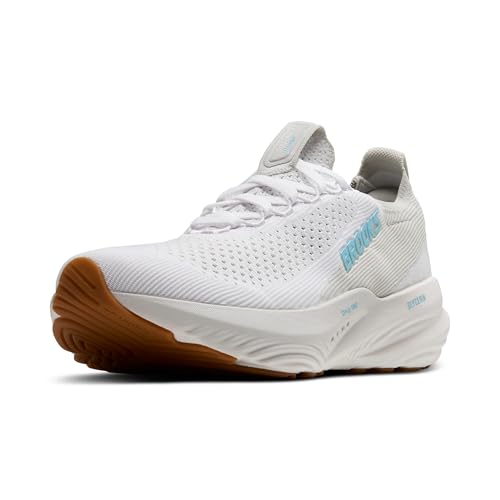 Brooks Men’s Glycerin Stealthfit 22 Neutral Running Shoe - White/Oyster/Blue - 12 Medium