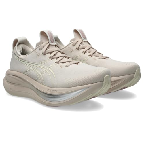 ASICS Women's Gel-Nimbus 28 Running Shoes, 9, Mineral Beige/Cream