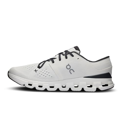 On Men's Cloud X 4 Sneakers, Ivory/Black, 12 Medium US