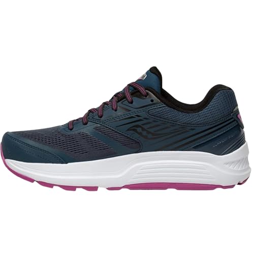 Saucony Women's Echelon 8 Running Shoe, Space-Razzle, 5.5 Medium