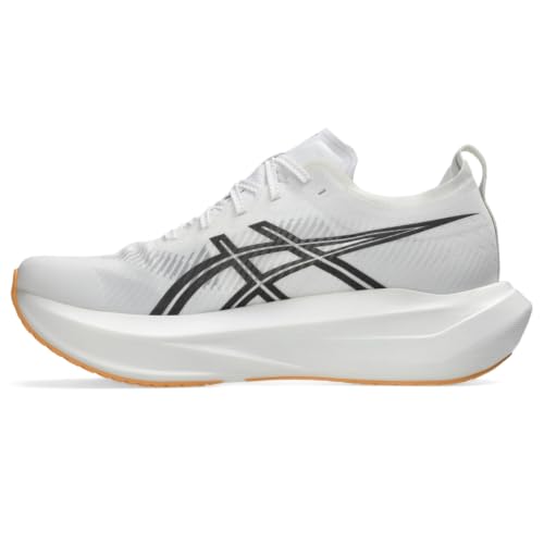 ASICS Unisex MEGABLAST Running Shoes, 13M / 14.5W, White/Orange Glow