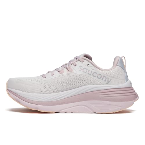 Saucony Women's Hurricane 24 Sneaker, Cloud/Bloom, 8.5