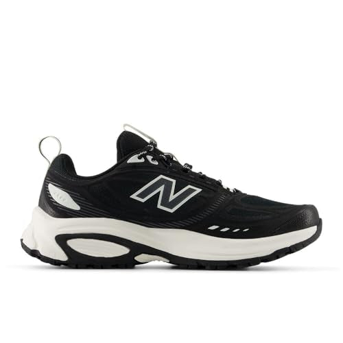 Women's New Balance Fresh Foam 410v9 Trail Shoes in Black/Sea Salt alternate view 3