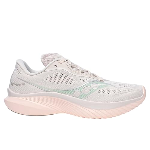 Saucony Women's Kinvara 15 Sneaker, Moon/Jade, 6