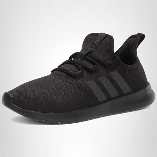 adidas Women's Cloudfoam Pure 2.0 Running Shoes, Black/Black/Core White, 6.5